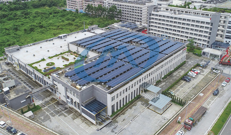 東莞博世激光儀器設備有限公司643KW光伏發電